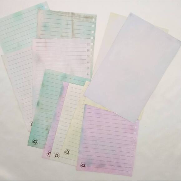 Dyed Paper Variety Pack, Pastel Dyed Paper, Hand Dyed Paper, Junk Journal Supply - Picture 10 of 10